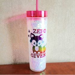 Opal Snow Globe Tumbler Glitter Cup With Holographic Rainbow No Fox Given Decal Handmade Gifts