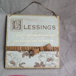 6" X 6" Wall Art, Religious Quote, Blessings