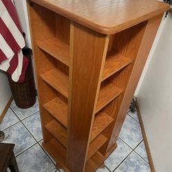 Oak And Oak Veneer, Cd, Dvd, And Blu-Ray Holder