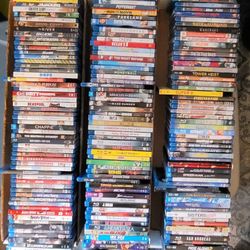 Lot of 165 Blu_Rays of Movies . Titles From 2020 and Earlier Years