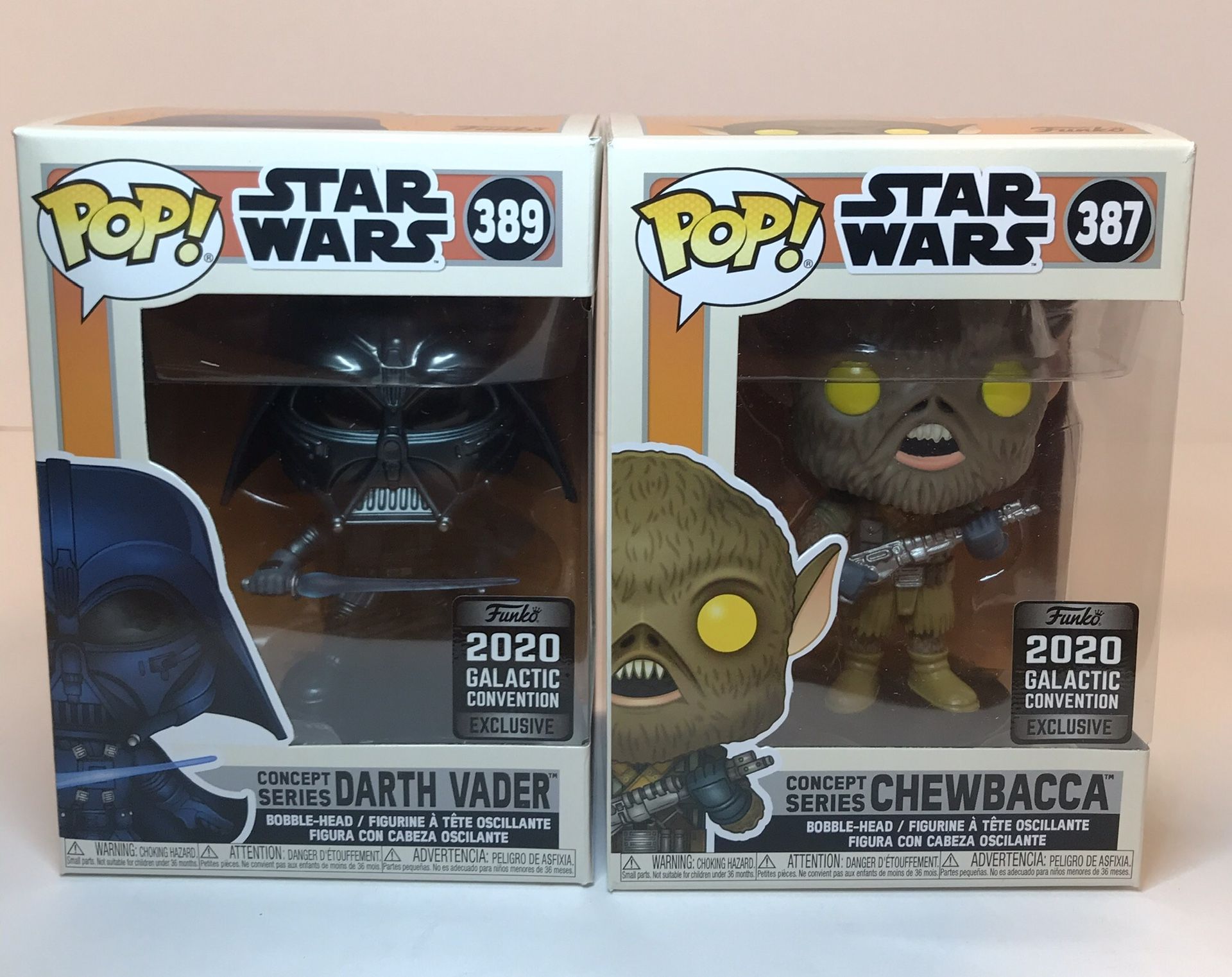 Funko Star Ward Concept Series Darth Vader & Chewbacca Galactic Convention