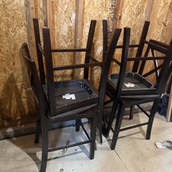 4 Wooden Chairs