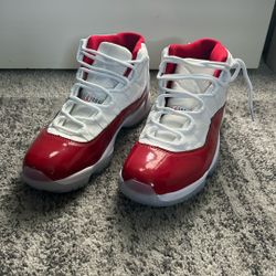 Red Cherry Jordan 11s Size 10 