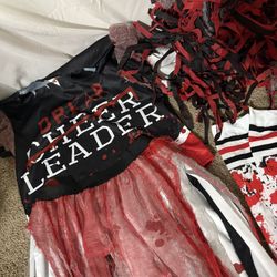 Zombie Cheerleader Halloween Costume 