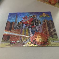 Vintage 1993 Mighty Morphin Power Rangers Megazord Puzzle 100 Pieces Complete!