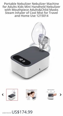 Portable Nebulizer Machine with Mask and Tubing