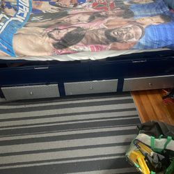 Twin Size Double Bed Frame 