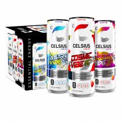 CELSIUS Energy Drink, Space Vibe Variety, 12 Fl Oz (Pack of 12)**20 Cases for $200**