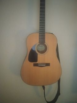 Left handed fender acoustic guitar