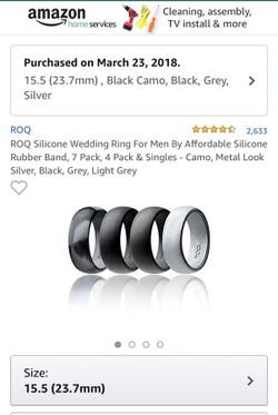 Brand new men’s silicone wedding bands