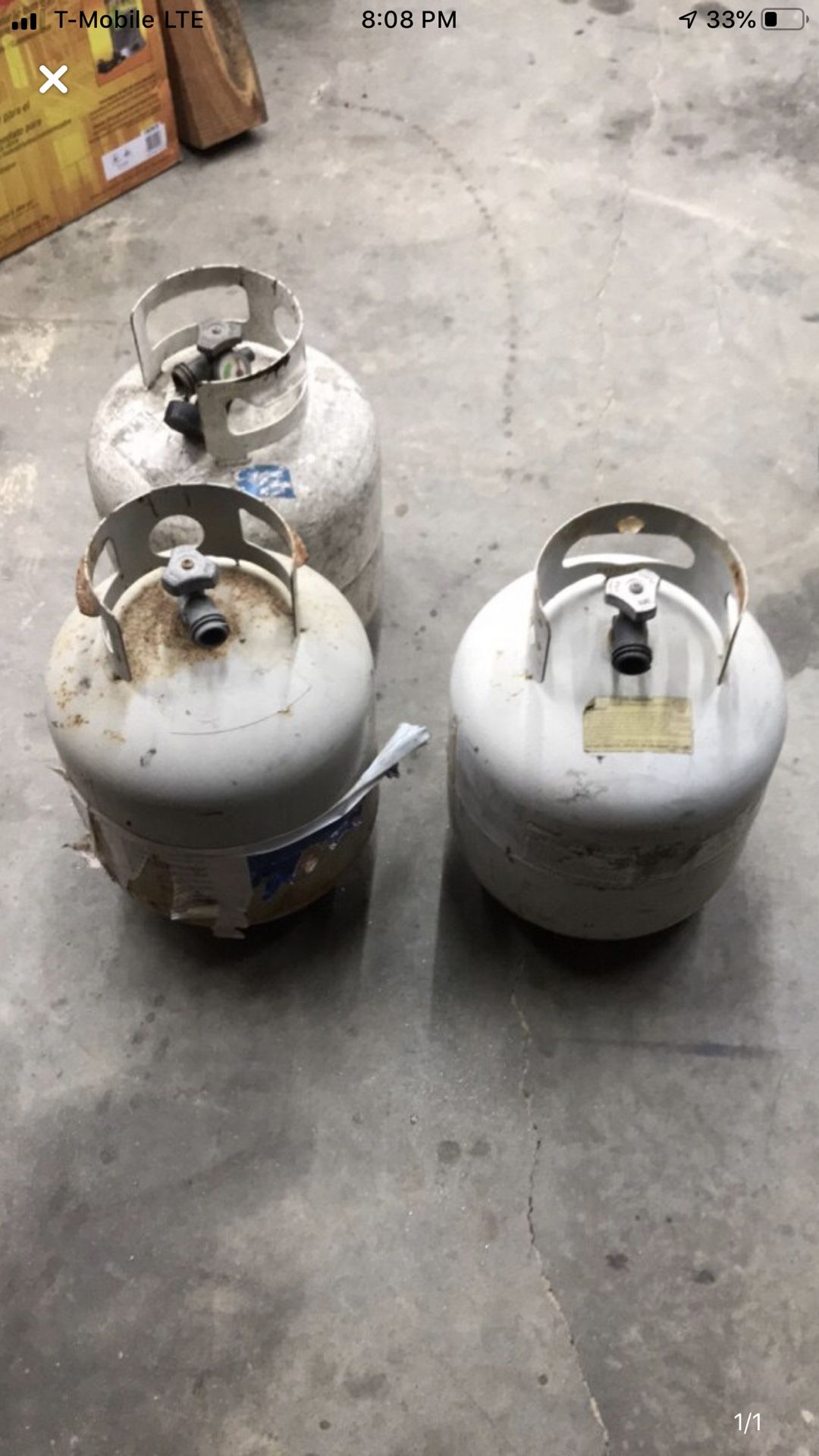 20lb propane tanks