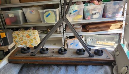 Kichler Colerne 5 Bulb 47" Wide Linear Chandel W/Seedy Glass Cylindrical  Shades & Hidden Down Lights