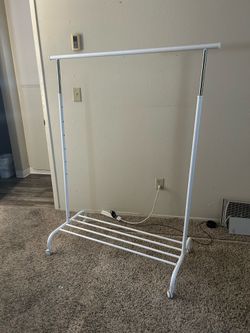 Rolling clothes racks