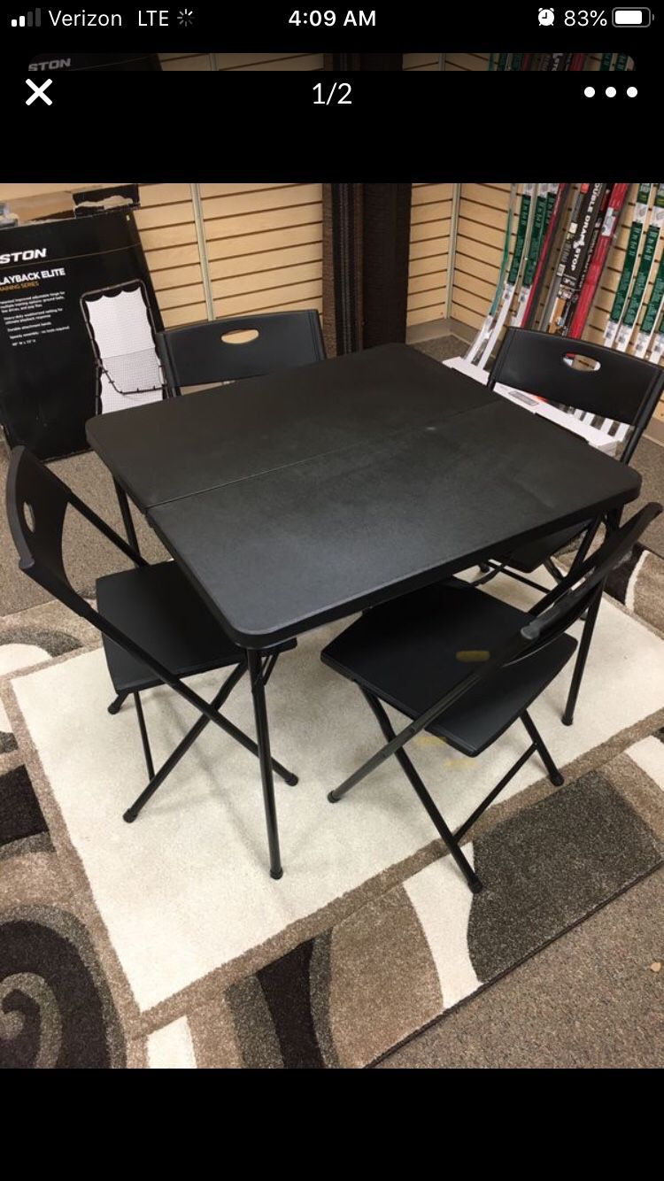 Five piece table and chair set