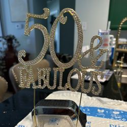 50” And Fabulous Cake Topper