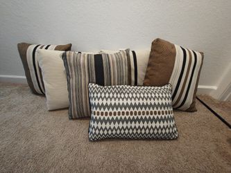 Set Of 6 Boho/Modern Farmhouse Throw Pillow Set