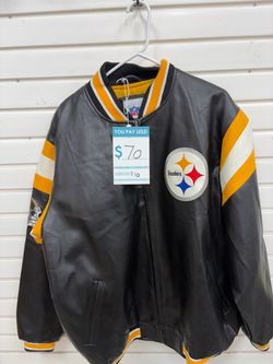 Pittsburgh Steelers NFL Leather Bomber Jacket
