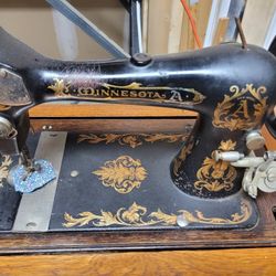 Minnesota A Antique Sewing Machine 1800's