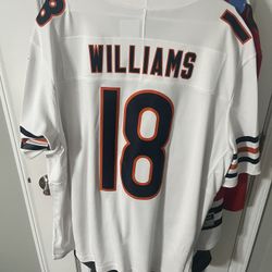 Chicago Bears Men’s Nike Vapor FUSE White Caleb Williams Jersey Size 3XL