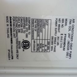 1.5 Ton Daikin Mini Split Used