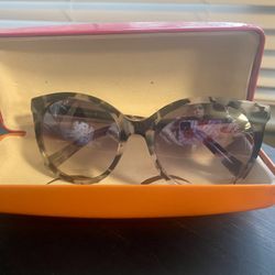 Ladies Kate Spade Leopard Pink Sunglasses And Case