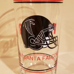 Vintage Atlanta Falcons NFL Glass Barware
