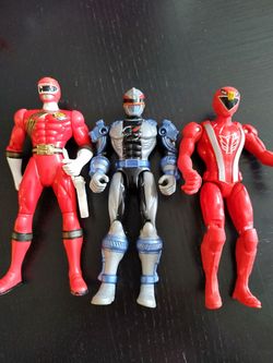 Power Rangers Action Figures Lot of 3