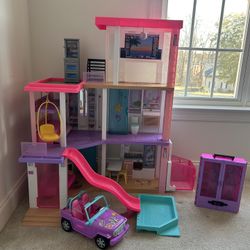 Barbie Dollhouse + Jeep + Closet 
