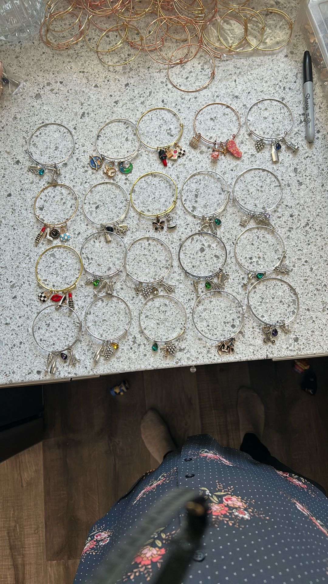(E) 23 New Charm Bracelets All For $6