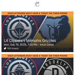 20 Tickets For Clippers Game Tomorrow 20