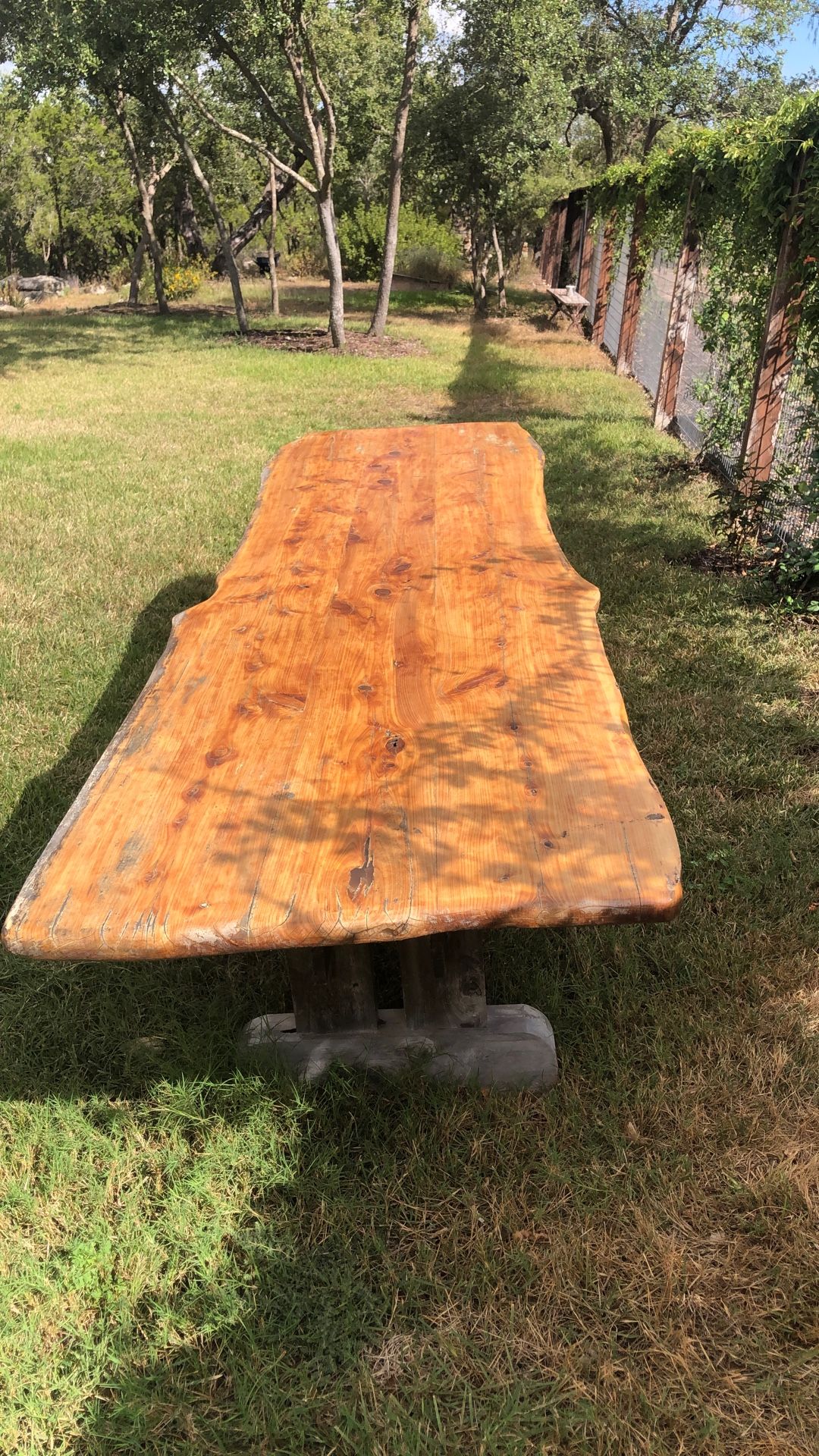 Live Edge Cedar Dining Table 
