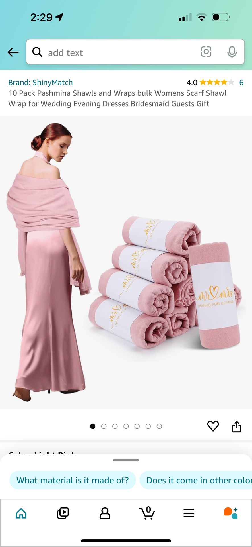Pink Shawls NEW