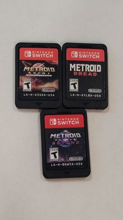 NINTENDO SWITCH METROID DREAD AND/ METROID PRIME REMASTERED/& METROID 4 BEYOND