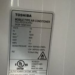 Toshiba portable Ac Unit With Wifi And Remote