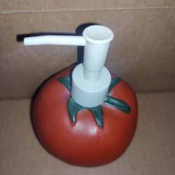 Used. Tomato Soap Dispenser 