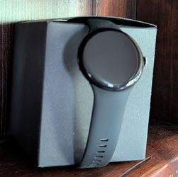 Google Pixel Watch 4 (45mm) Matte Black Aluminum Case / Obsidian Active Band LTE