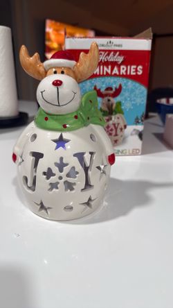 Ceramic Christmas LED Reindeer