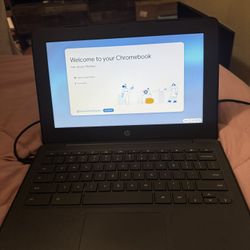 HP chromebook with charger