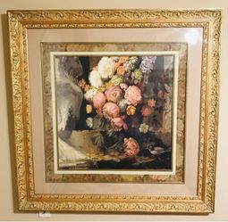 Framed Art - Wall Picture - Ornate Gold Frame