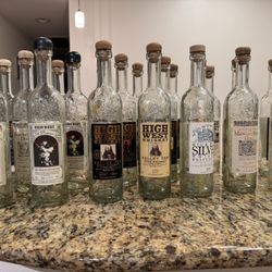 21 High West Whiskey Bottles (empty) 
