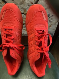 Red Adidas Men Shoes Size 10