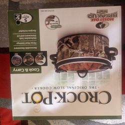 NIB Crock Pot 5qt. Cook & Carry Mossy Oak 