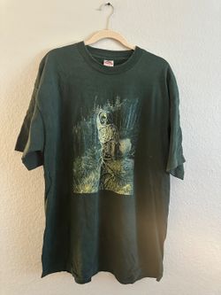 Alstyle Green Owl Forest Wildlife Graphic T-Shirt XL