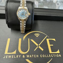 26mm Ladies Rolex With Custom Tiffany Mop Dial