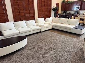 Sectional Sofa, Bradley Collection in Florence White