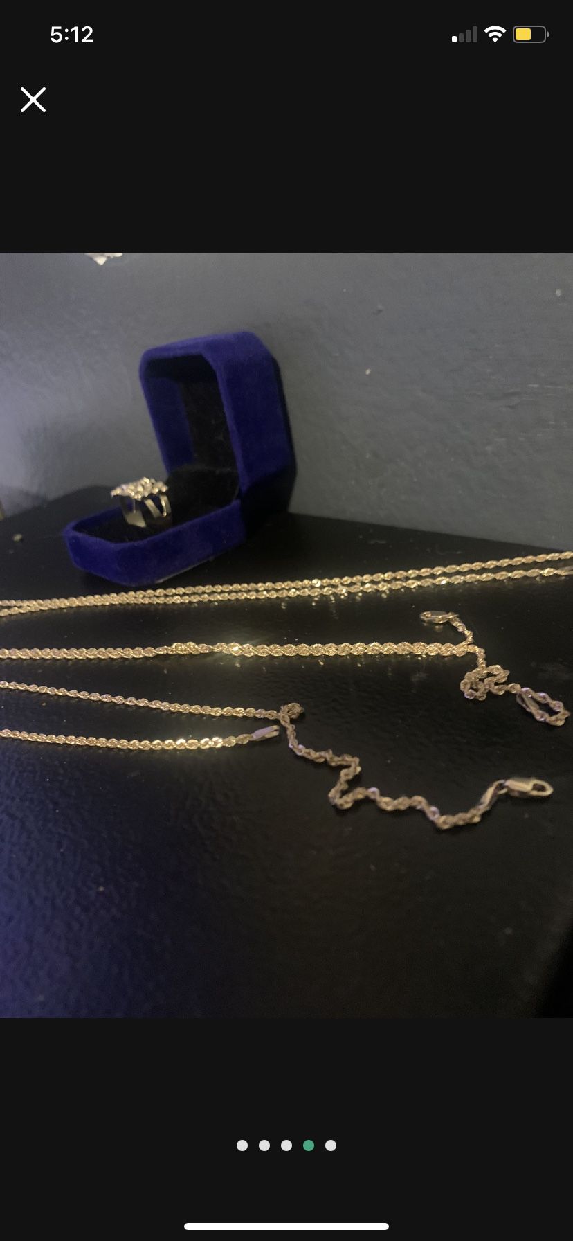 10k Gold Rope Chains And Nugget Ring for Sale in Riverside, CA - OfferUp