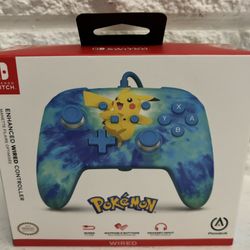 PowerA PowerA Enhanced Wired Controller for Nintendo Switch - Pikachu Tie-Dye