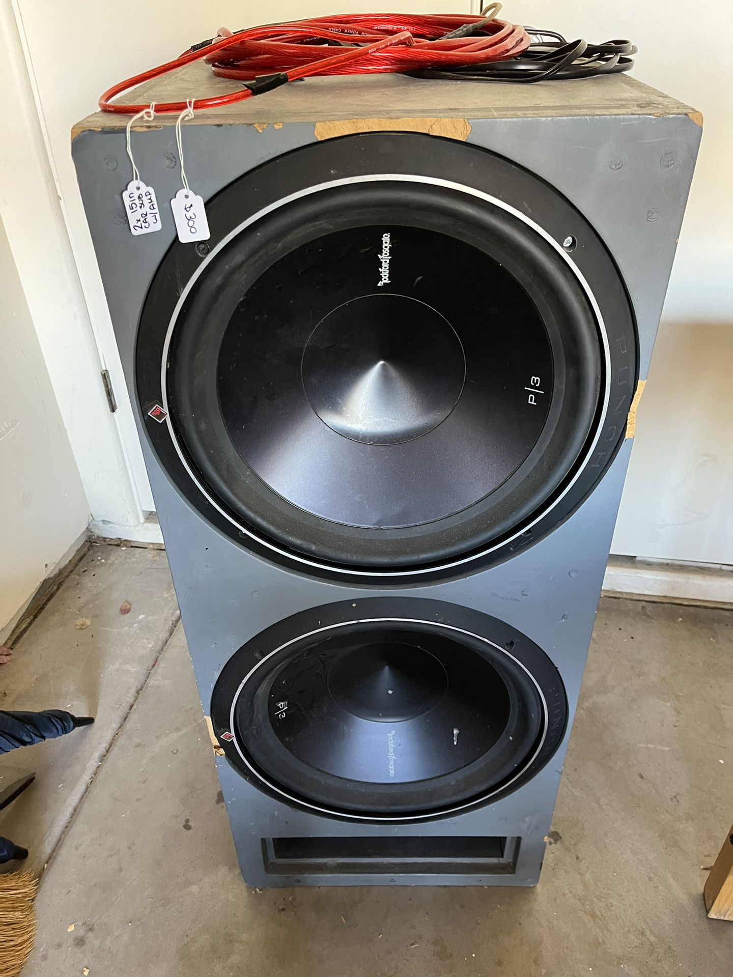 2x 15in Subwoofers w/ Amp