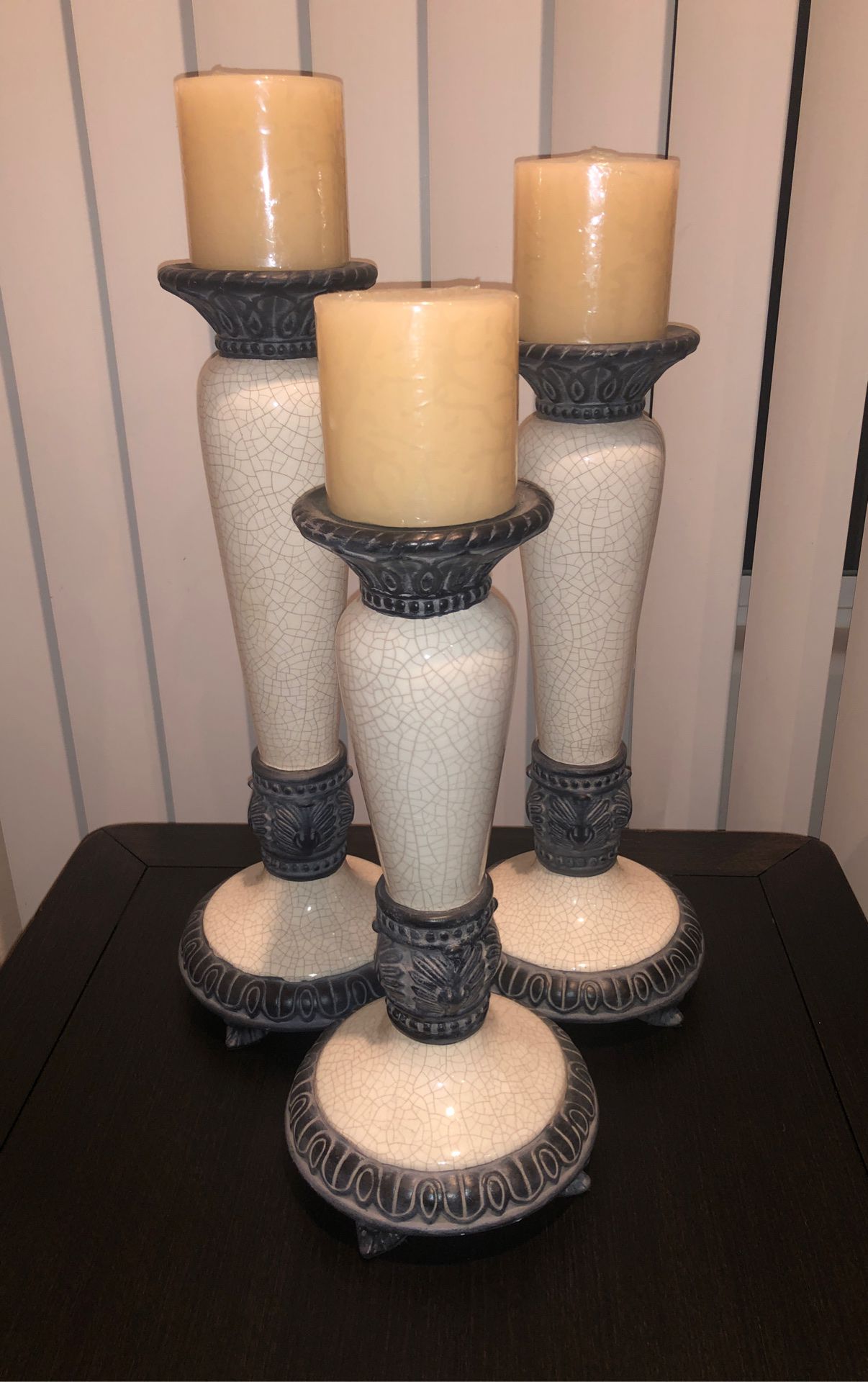 Beautiful 3 piece decorative candle holders