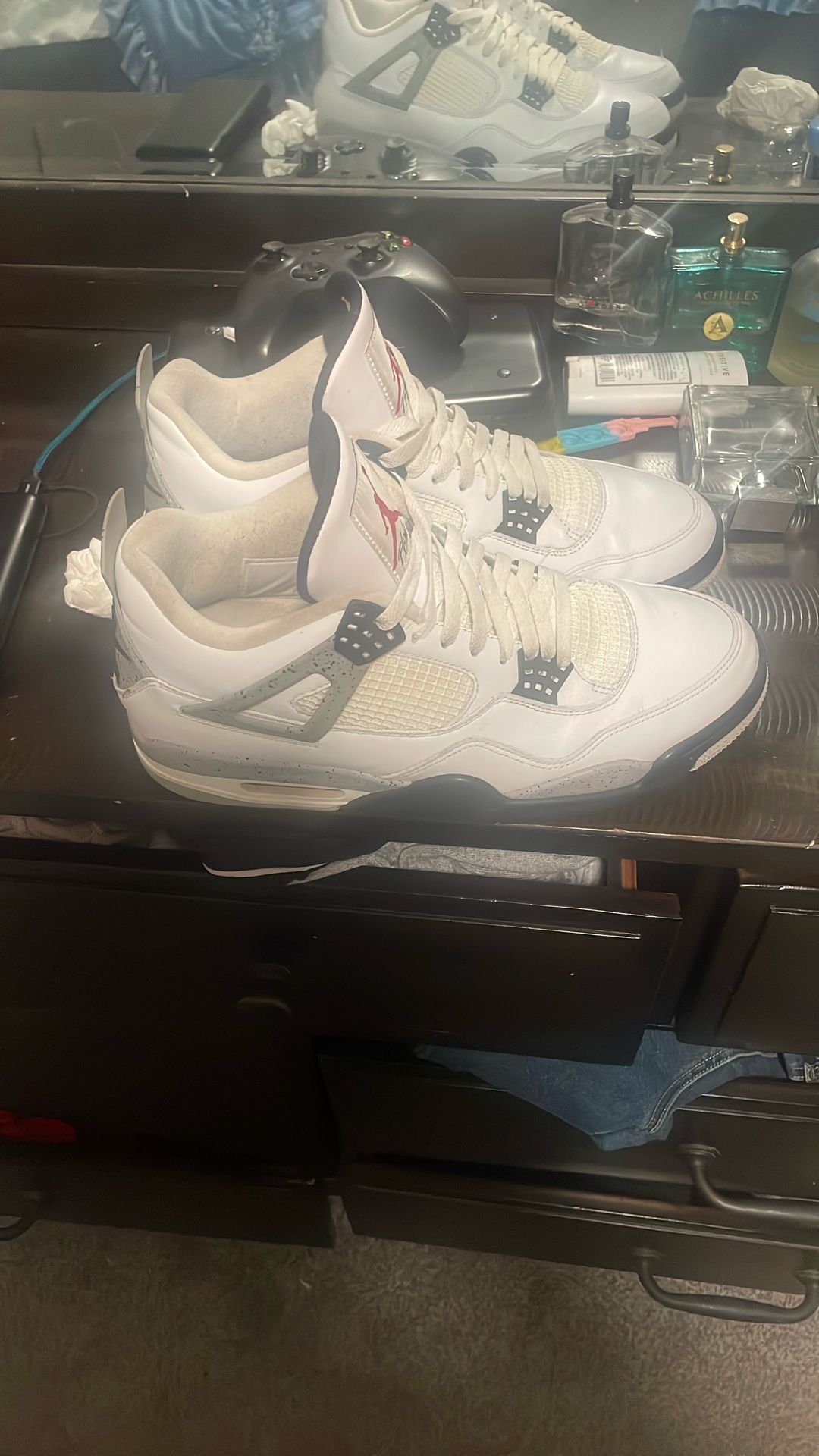 Jordan 4 White Cement